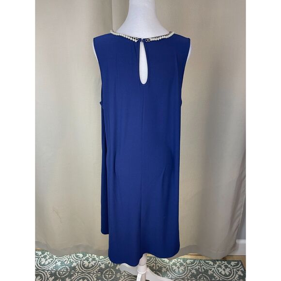 Karl Lagerfeld Paris Royal Blue Shift Dress – Size 16 - Picture 2 of 5